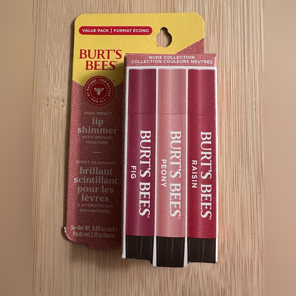 Burt's Bees Nude Collection Lip Shimmer, 3-Pack - Picture 2 of 3
